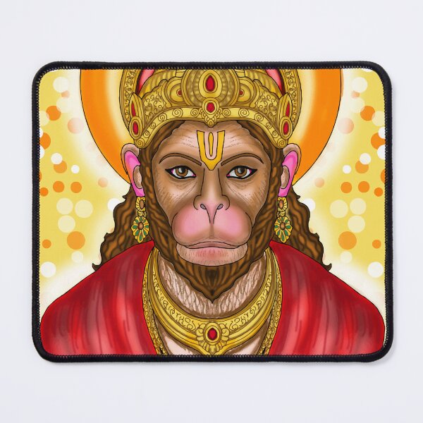 Item preview, Hanuman Digital Drawing | Hindu Deity Spiritual Artwork designed and sold by Harshit_Digital_Arts.