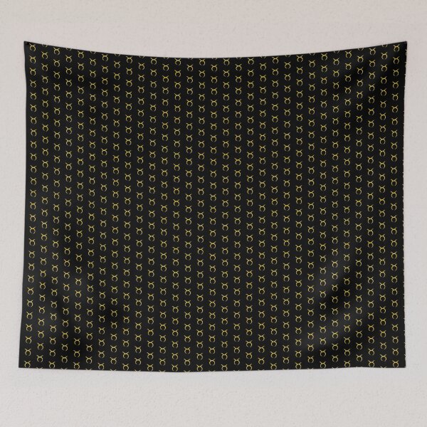 Item preview, Gold Taurus Bull Horns Zodiac Design designed and sold by pattern-archive.