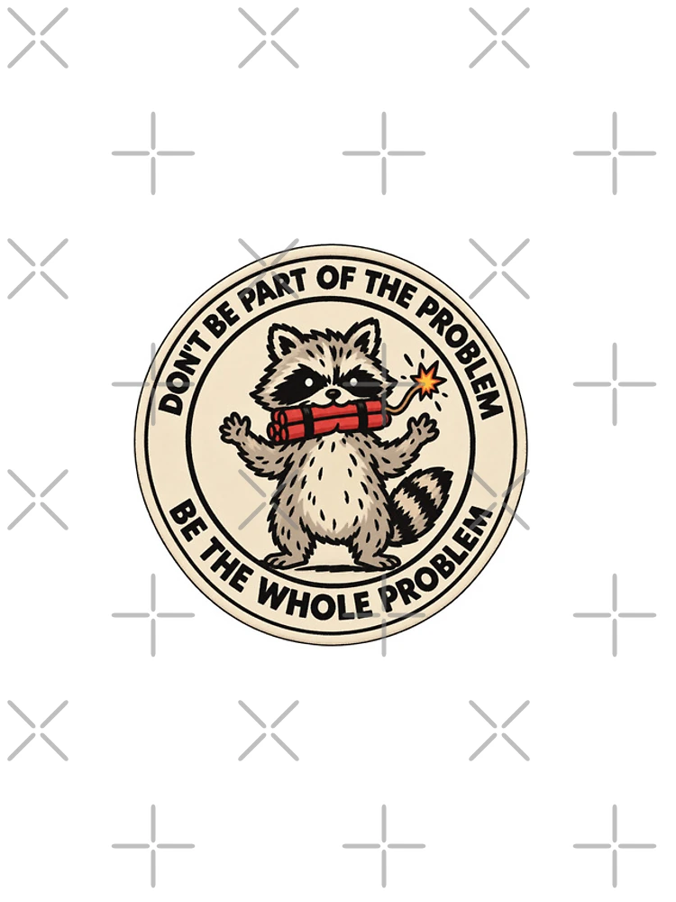 Thumbnail 4 of 4, iPhone Case, Angry Raccoon designed and sold by LuloCreative.