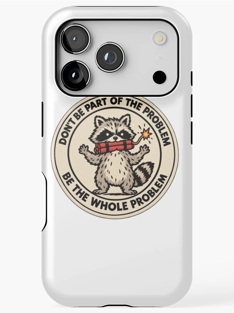 Thumbnail 1 of 4, iPhone Case, Angry Raccoon designed and sold by LuloCreative.