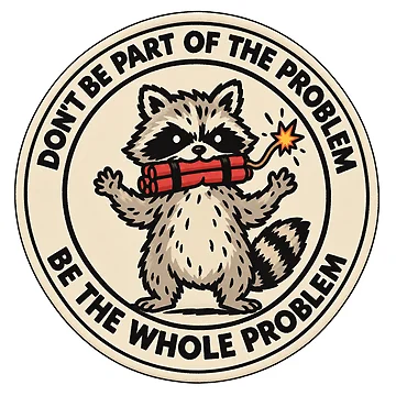 Artwork thumbnail, Angry Raccoon by LuloCreative