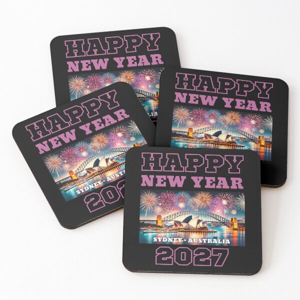 Item preview, Happy New Year 2027 - Sydney - Pink Edition designed and sold by Manic Merch Designs.