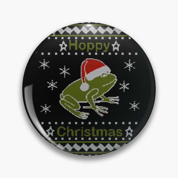 Item preview, Ugly Christmas Sweater Hoppy Holiday Frog Art designed and sold by EleonoreTrant9.