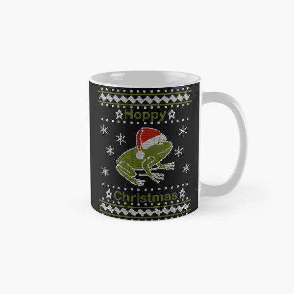 Item preview, Ugly Christmas Sweater Hoppy Holiday Frog Art designed and sold by EleonoreTrant9.