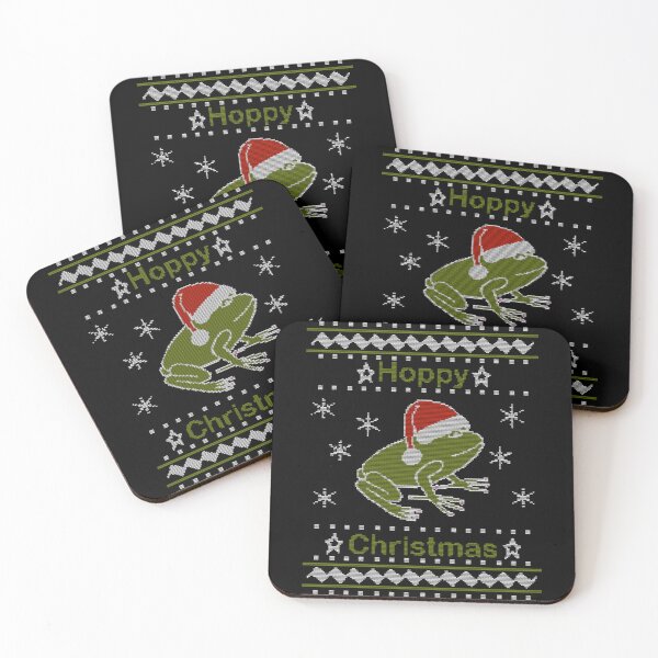 Item preview, Ugly Christmas Sweater Hoppy Holiday Frog Art designed and sold by EleonoreTrant9.