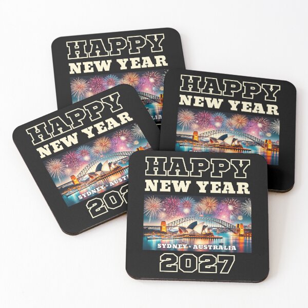 Item preview, Happy New Year 2027 - Sydney - Yellow Edition designed and sold by Manic Merch Designs.