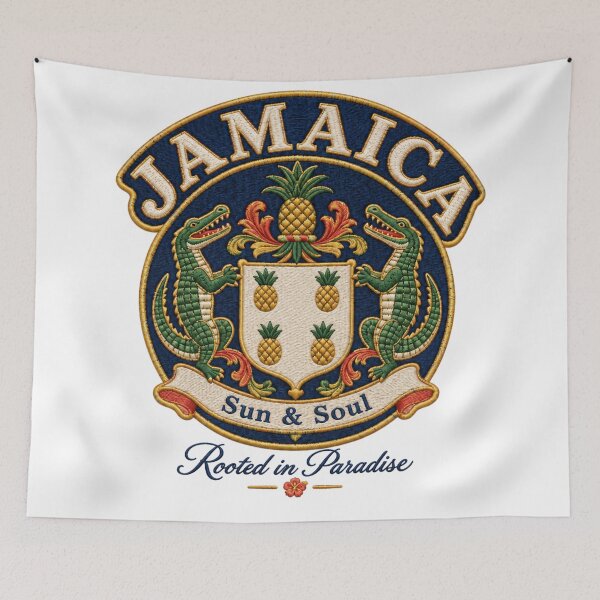 Item preview, Jamaica Sun & Soul – Rooted in Paradise Vintage Crest  designed and sold by freshwear design.