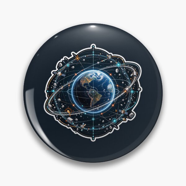 Item preview, Space Debris Earth Orbit Visualization designed and sold by novadawy.