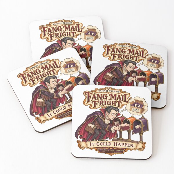 Item preview, THE IRRATIONAL FRIGHTS COLLECTION - VAMPIRE PROBLEMS - FANG MAIL FRIGHT designed and sold by WheelieGdArt.