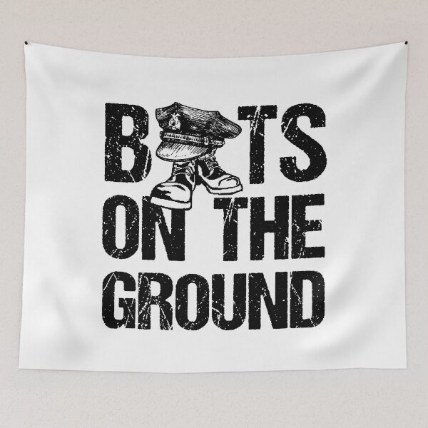 Item preview, Boots On The Ground; USA; Police; designed and sold by StickerApe.