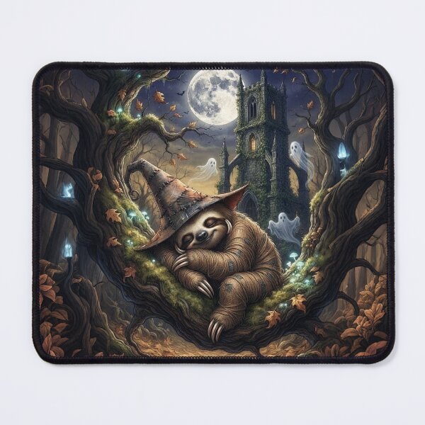 Item preview, ​Moonlit Sloth and Friendly Ghosts designed and sold by KingsArtworx 2.