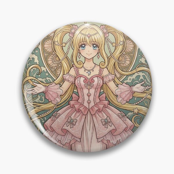 Item preview, Lucia Nanami in the style of Alphonse Mucha designed and sold by Solace Sparkles.