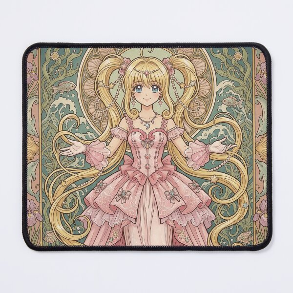 Item preview, Lucia Nanami in the style of Alphonse Mucha designed and sold by Solace Sparkles.