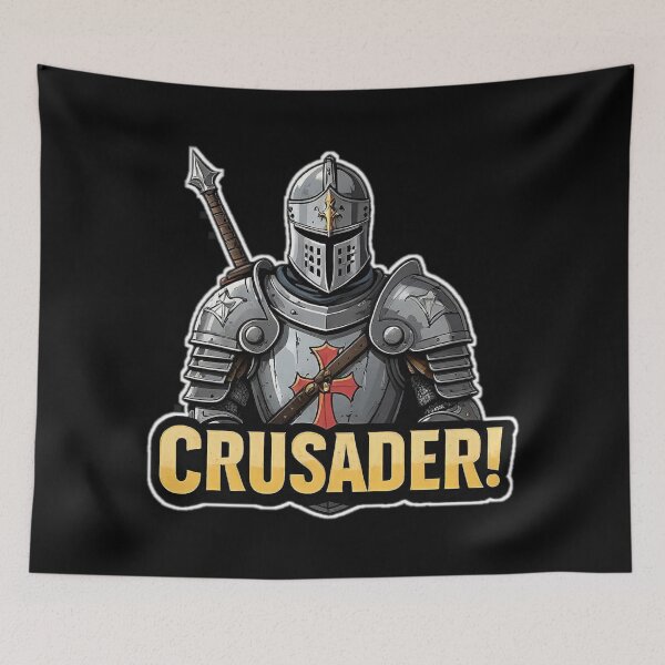 Item preview, Motivational Bold Medieval Armored Knights Templar Crusader Warrior Emblem Logo. designed and sold by Giulivo Store Graphic.