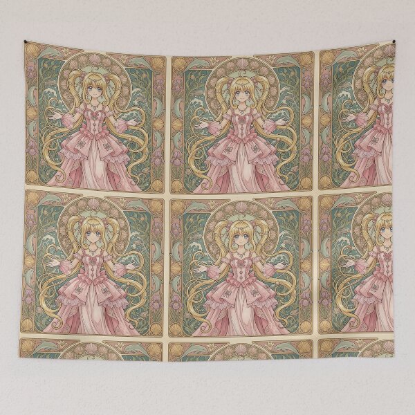 Item preview, Lucia Nanami in the style of Alphonse Mucha designed and sold by Solace Sparkles.