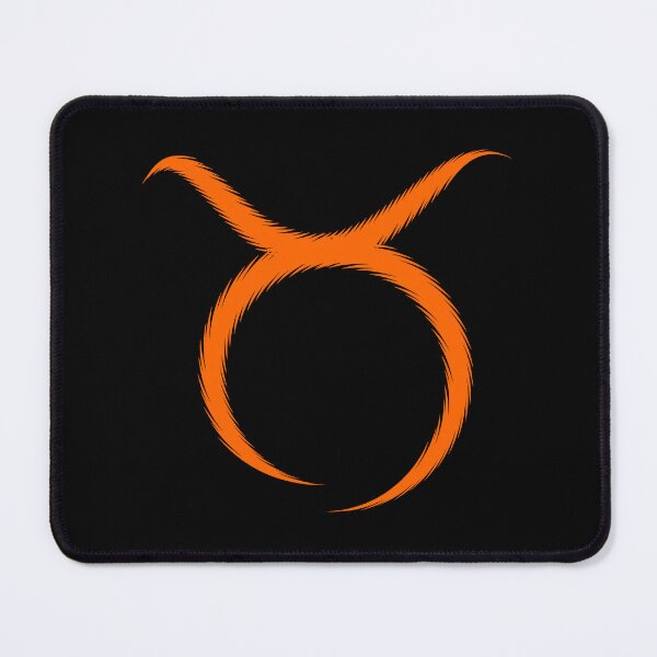 Item preview, Orange Taurus Bull Horns Zodiac Design designed and sold by pattern-archive.