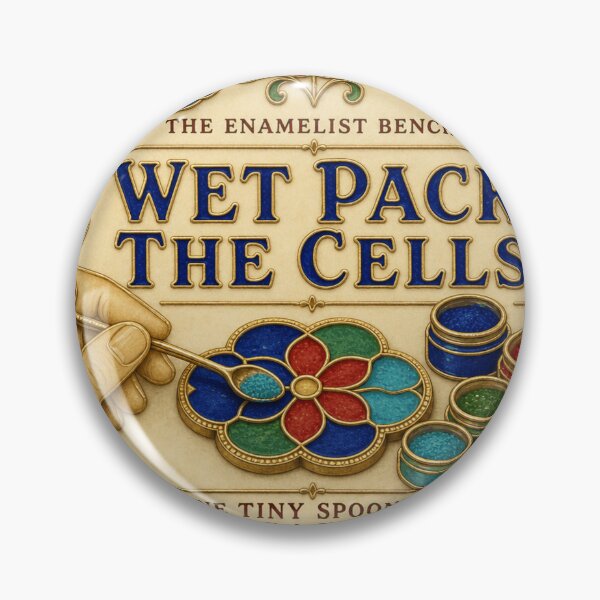 Item preview, Wet Pack The Cells Enamel Artist Wire Cell Enameling Print designed and sold by BoosterShop.