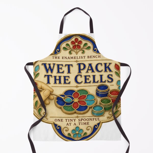 Item preview, Wet Pack The Cells Enamel Artist Wire Cell Enameling Print designed and sold by BoosterShop.