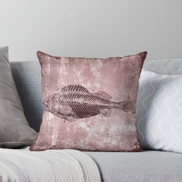 Item preview, Vintage Fish Red Skeleton Anatomy Diagram Specimen Bones designed and sold by Ghoul Enterprises.