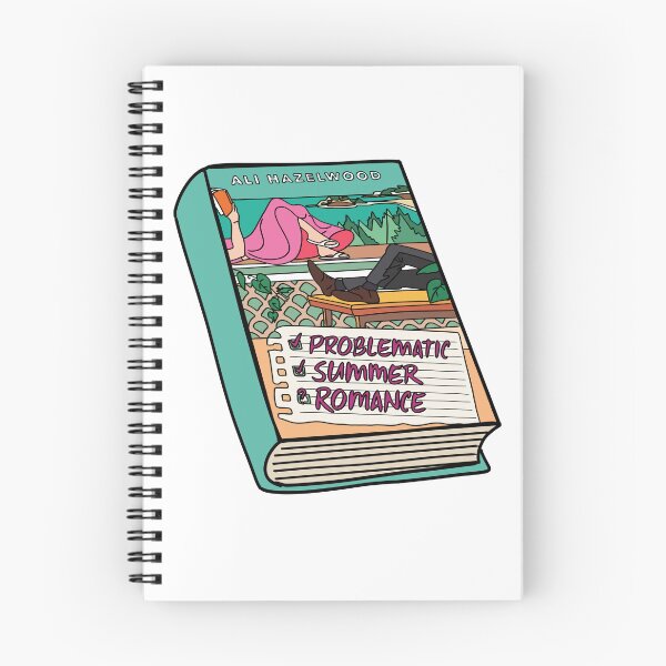 Item preview, Romance de verano problemático: Ali Hazelwood - Pegatina para libro designed and sold by baranskini.
