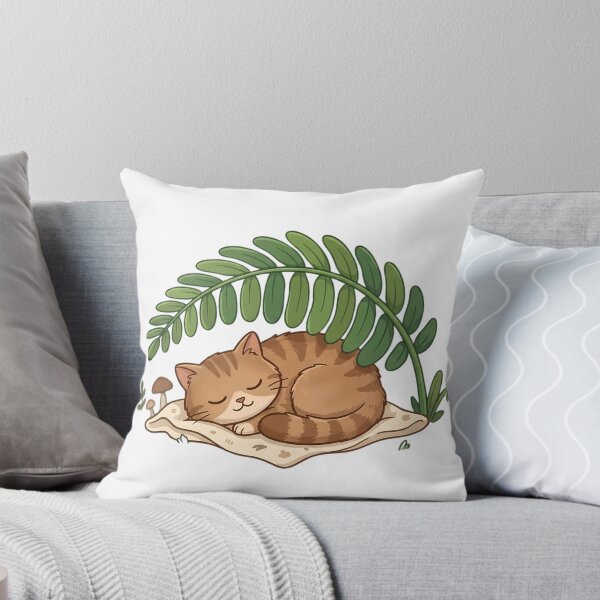 Item preview, Cat Under Fern designed and sold by TheDrowsyStudio.