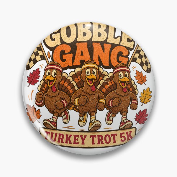 Artikelvorschau, Gobble Gang Turkey Trot 5K Thanksgiving Family Group Performance T-Shirt entworfen und verkauft von Serhotep.