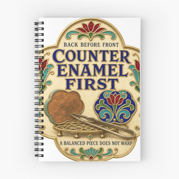 Item preview, Counter Enamel First Enameling Studio Rule Copper Piece Print designed and sold by BoosterShop.