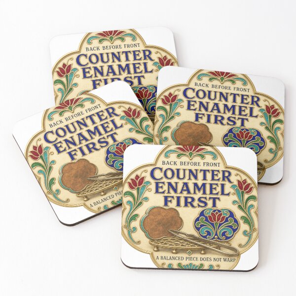 Item preview, Counter Enamel First Enameling Studio Rule Copper Piece Print designed and sold by BoosterShop.