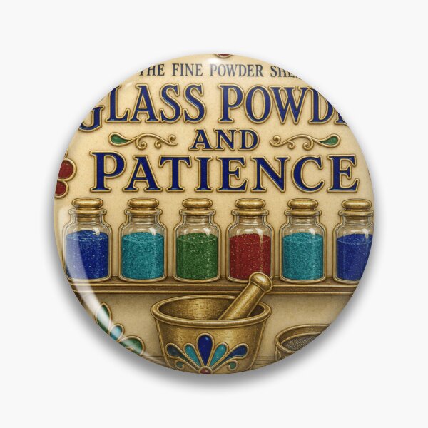 Item preview, Glass Powder And Patience Vitreous Enamel Jars Studio Shelf Print designed and sold by BoosterShop.
