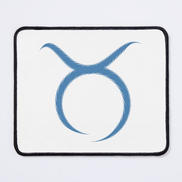 Item preview, Steel Blue Taurus Bull Horns Zodiac Design designed and sold by pattern-archive.