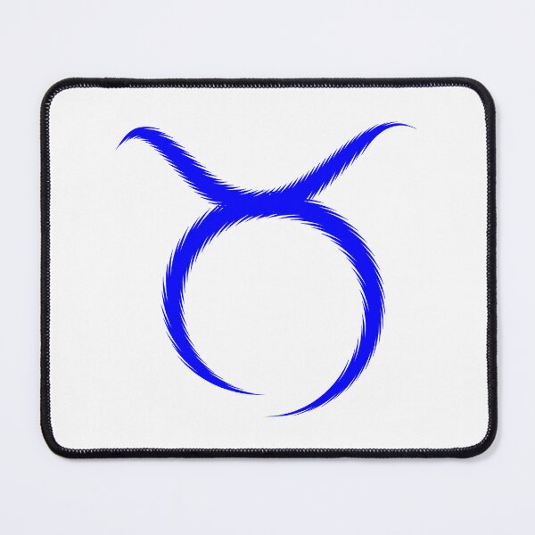 Item preview, Blue Taurus Bull Horns Zodiac Design designed and sold by pattern-archive.
