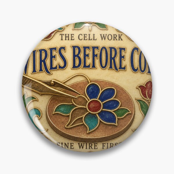 Item preview, Wires Before Color Cloisonné Enamel Cell Work Tweezers Print designed and sold by BoosterShop.