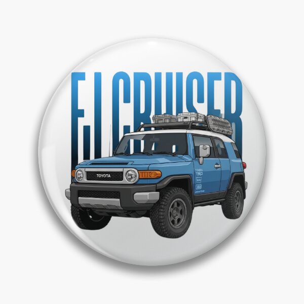 Item preview, Toyota FJ Cruiser Voodoo Blue Overland 4x4 Off-Road SUV Art designed and sold by Motorline44.