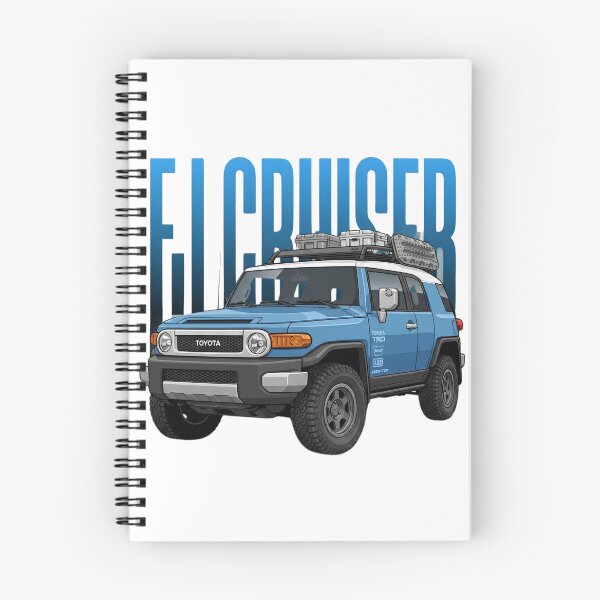 Item preview, Toyota FJ Cruiser Voodoo Blue Overland 4x4 Off-Road SUV Art designed and sold by Motorline44.