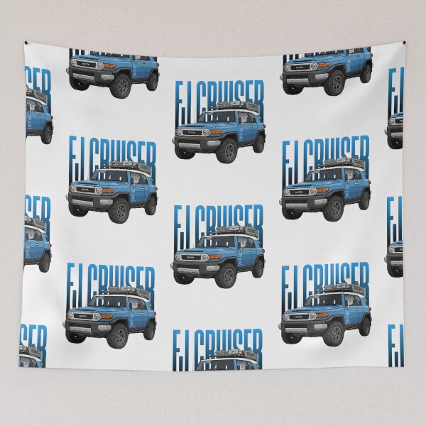 Item preview, Toyota FJ Cruiser Voodoo Blue Overland 4x4 Off-Road SUV Art designed and sold by Motorline44.