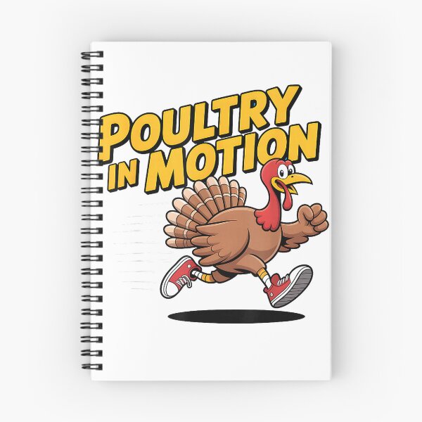 Item preview, Poultry in Motion Thanksgiving Day Funny Running Turkey Pun T-Shirt designed and sold by VendaVirtualVip.