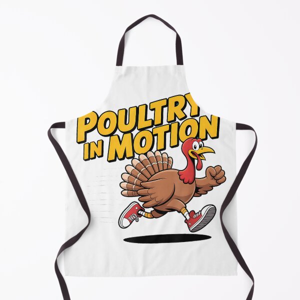 Item preview, Poultry in Motion Thanksgiving Day Funny Running Turkey Pun T-Shirt designed and sold by VendaVirtualVip.