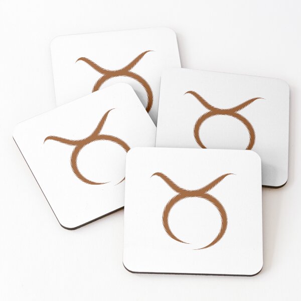 Item preview, Brown Taurus Bull Horns Zodiac Design designed and sold by pattern-archive.