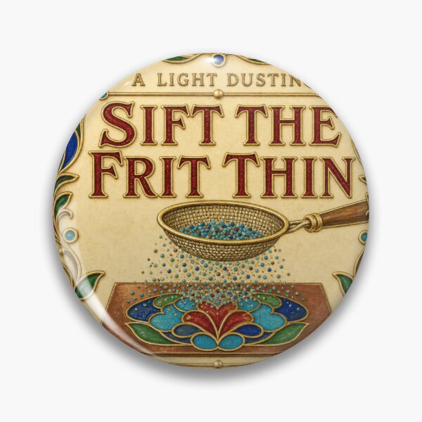 Item preview, Sift The Frit Thin Enameling Sifter Glass Dusting Process Print designed and sold by BoosterShop.