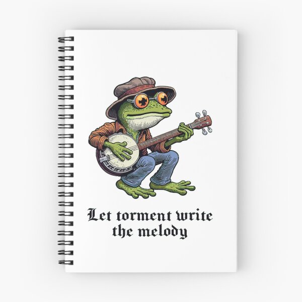 Item preview, Funny Cartoon Frog Playing Banjo Music Art designed and sold by GuillHagenes53.