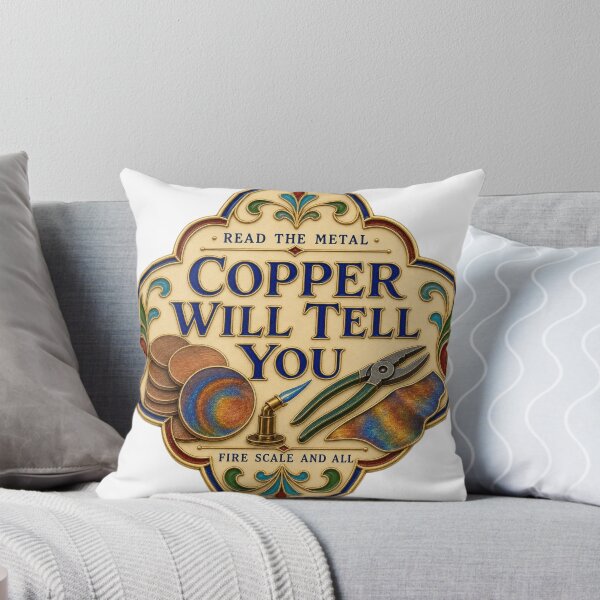 Aperçu de l'œuvre Copper Will Tell You Cuivre Émaillé Oxydation Métallier Gravure créée et vendue par BoosterShop.