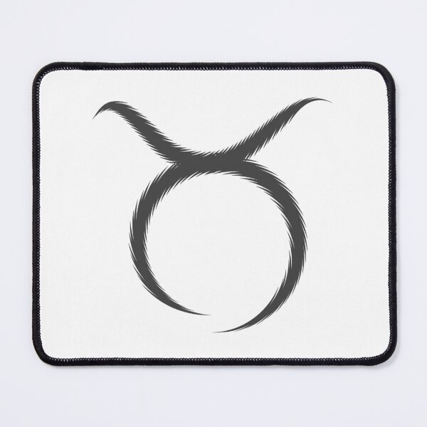 Item preview, Dark Gray Taurus Bull Horns Zodiac Design designed and sold by pattern-archive.