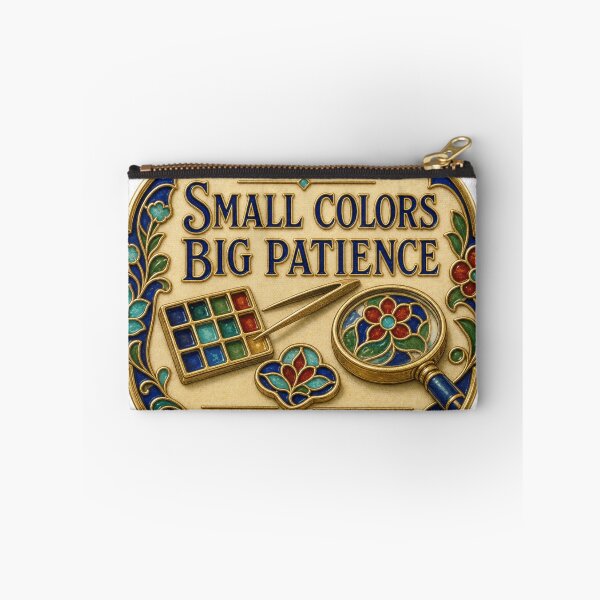 Item preview, Small Colors Big Patience Enameling Gift Tiny Cells Brooch Print designed and sold by BoosterShop.