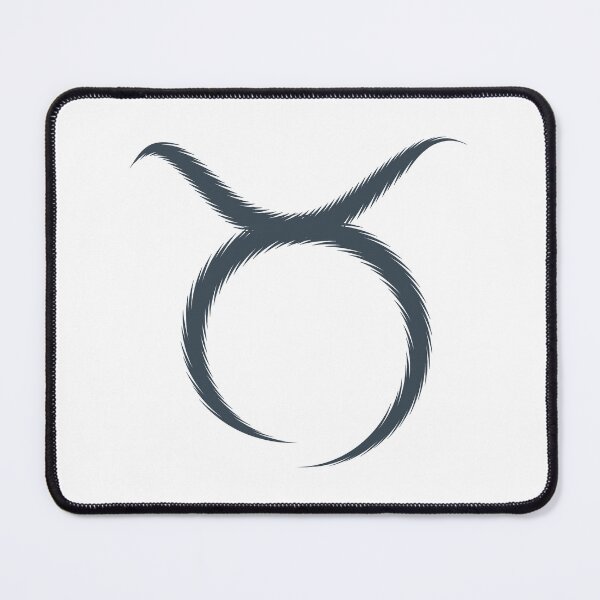 Item preview, Charcoal Taurus Bull Horns Zodiac Design designed and sold by pattern-archive.