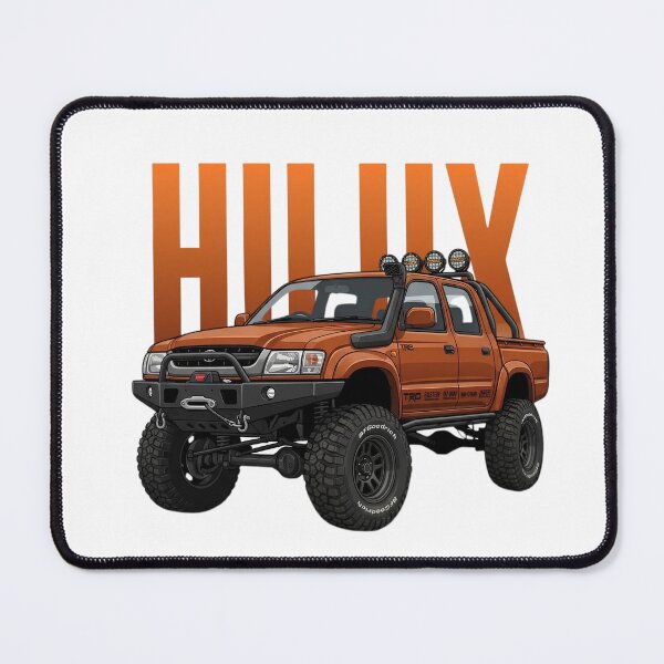 Item preview, Toyota Hilux Off-Road 4x4 Truck Orange Lifted Overland Pick-Up Art designed and sold by Motorline44.