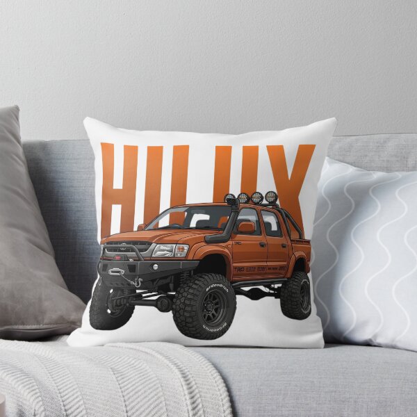 Item preview, Toyota Hilux Off-Road 4x4 Truck Orange Lifted Overland Pick-Up Art designed and sold by Motorline44.