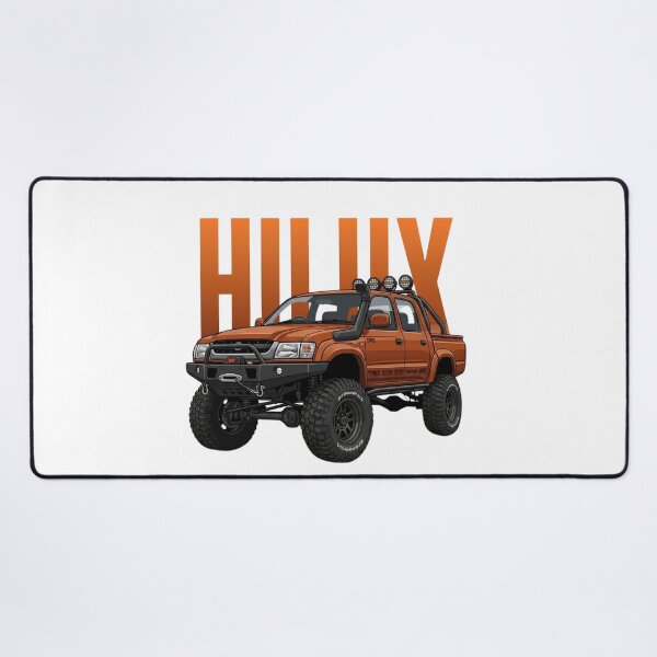 Item preview, Toyota Hilux Off-Road 4x4 Truck Orange Lifted Overland Pick-Up Art designed and sold by Motorline44.