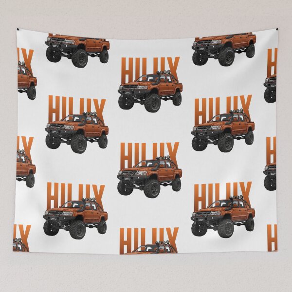 Item preview, Toyota Hilux Off-Road 4x4 Truck Orange Lifted Overland Pick-Up Art designed and sold by Motorline44.