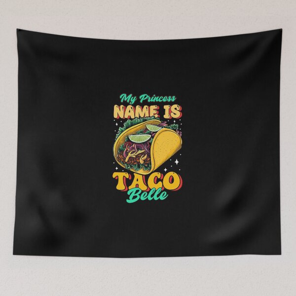 Item preview, Delicious Mexican Food Taco Princess Diner Art designed and sold by GuillHagenes53.