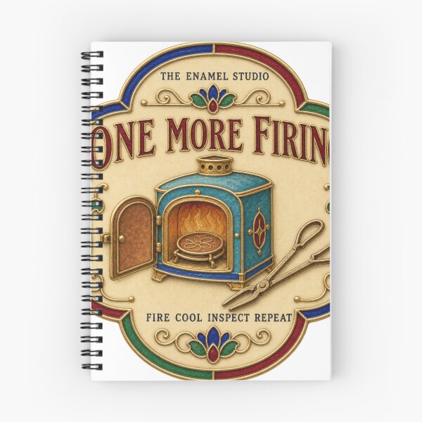 Item preview, One More Firing Enameling Studio Copper Enamel Plaque Print designed and sold by BoosterShop.